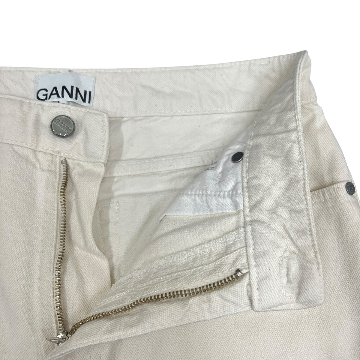 Ganni(ガニー) パンツ6335 6335 ホワイト サイズ 28｜【公式】カインド