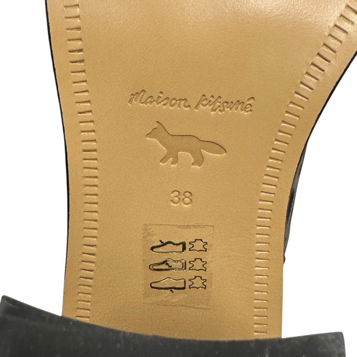 MAISON KITSUNE LEATHER LOW CHELSEA BOOTSサイドゴアブーツLW04313LC0038 古着・中古-8枚目のアイテム画像