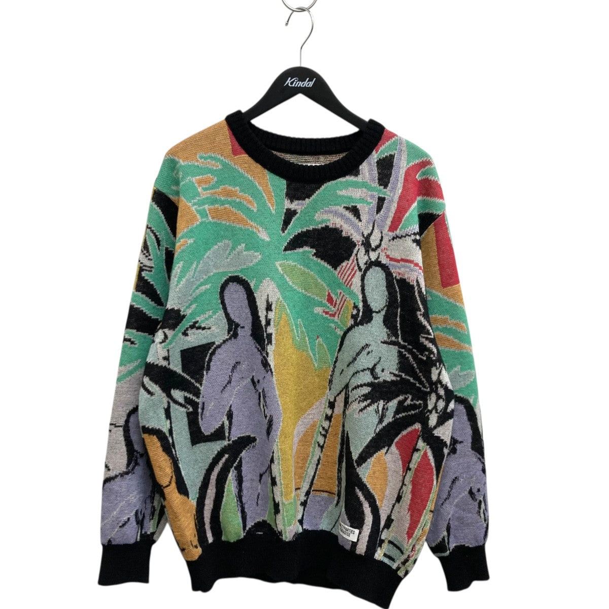 22AWMOHAIR KNIT JACQUARD SWEATERモヘアジャガードニットセーター