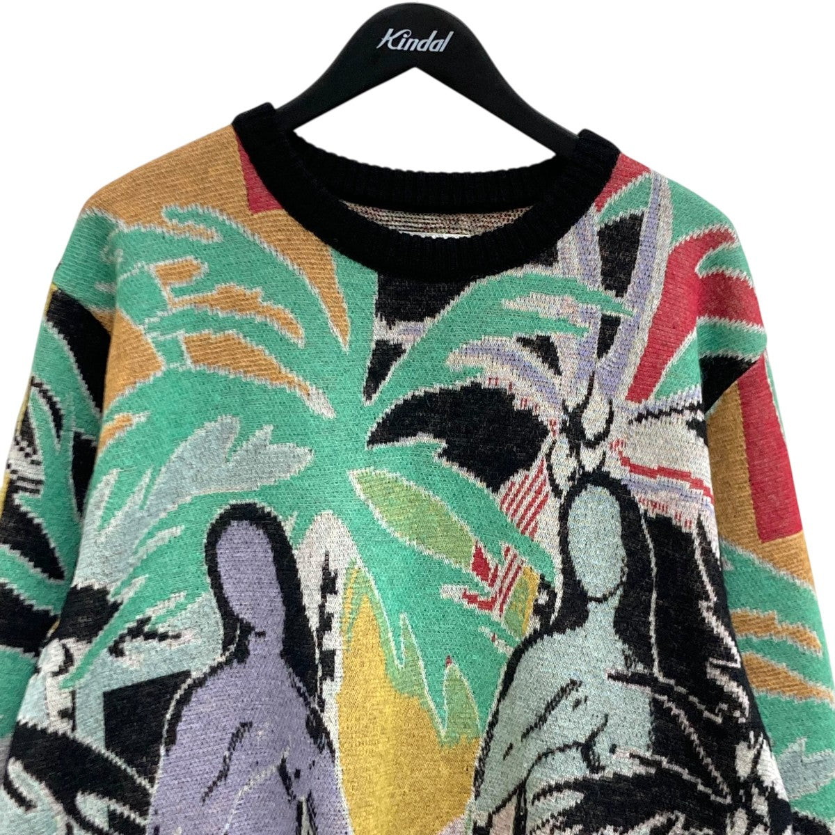 22AWMOHAIR KNIT JACQUARD SWEATERモヘアジャガードニットセーター