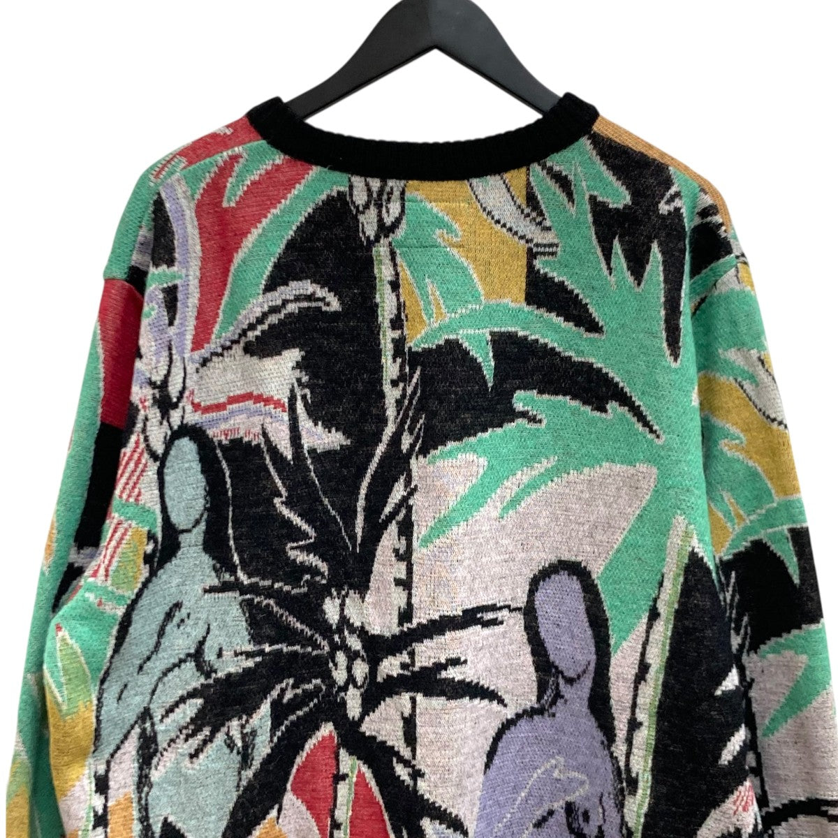 22AWMOHAIR KNIT JACQUARD SWEATERモヘアジャガードニットセーター