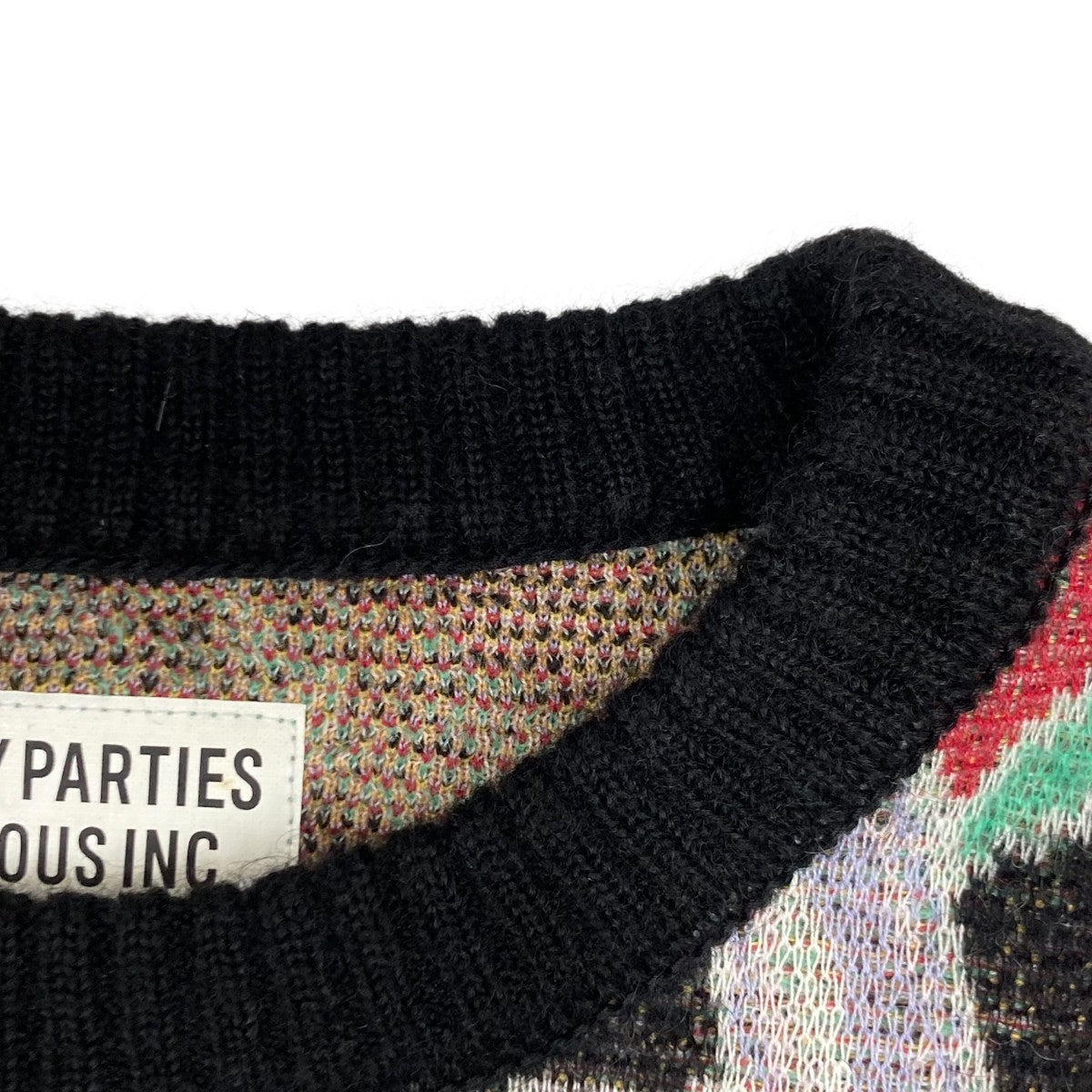 22AWMOHAIR KNIT JACQUARD SWEATERモヘアジャガードニットセーター