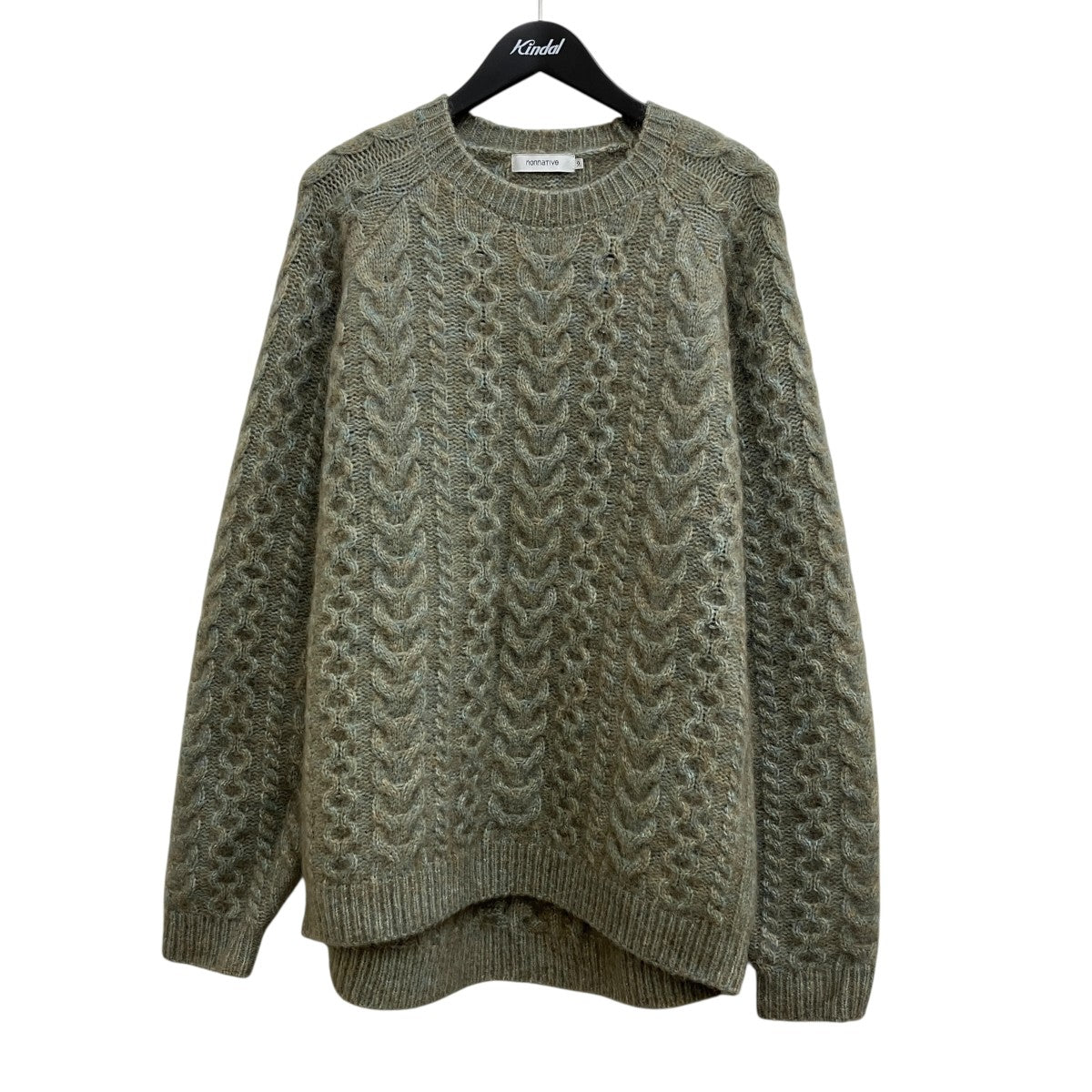 nonnative WORKER ARAN SWEATER KID MOHAIR ／NN-K4505 古着・中古-1枚目のアイテム画像