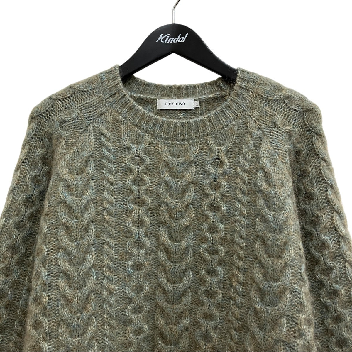 nonnative WORKER ARAN SWEATER KID MOHAIR ／NN-K4505 古着・中古-3枚目のアイテム画像