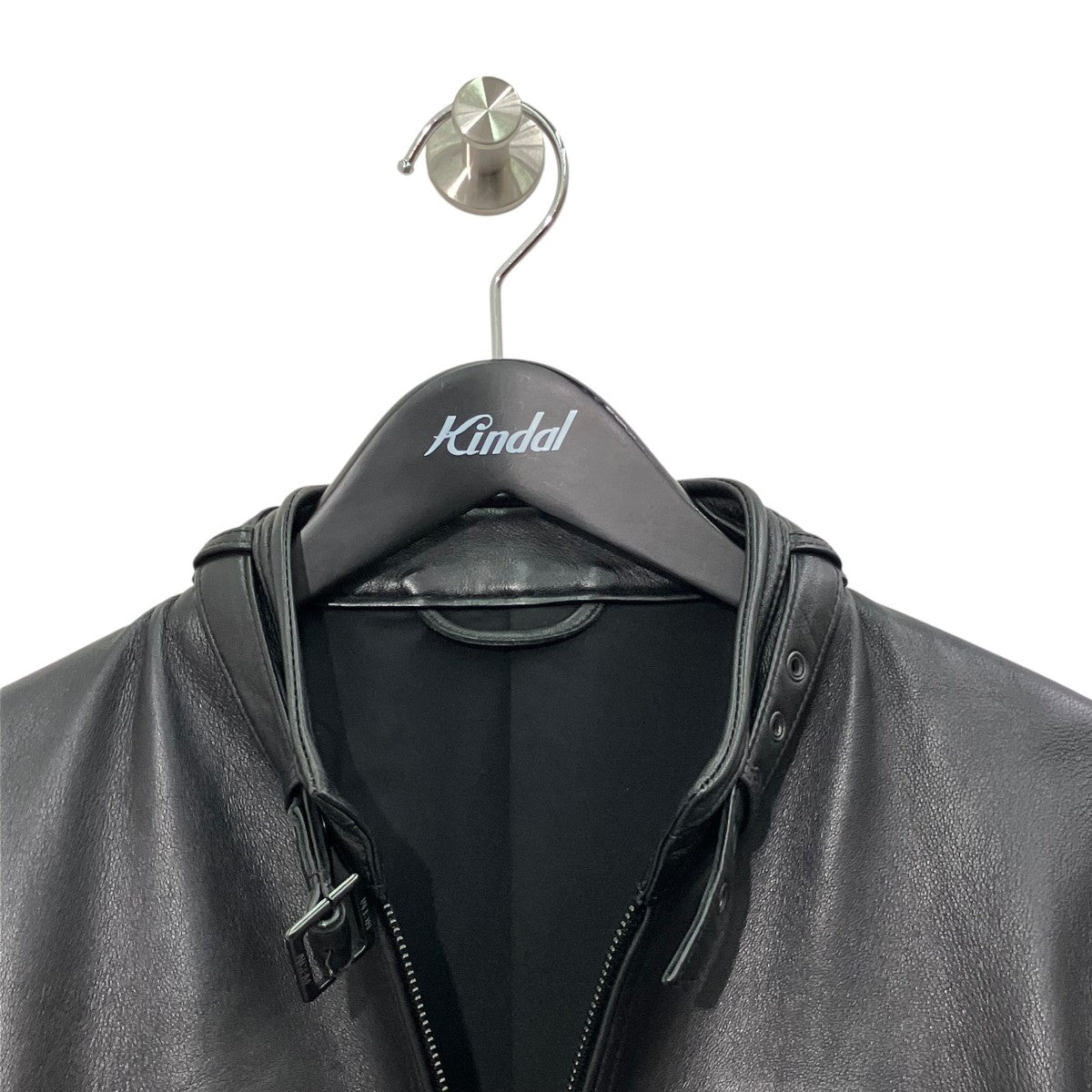 NICOLE CLUB FOR MEN ラムレザーシングルライダースレザージャケット3464-3700 古着・中古-3枚目のアイテム画像