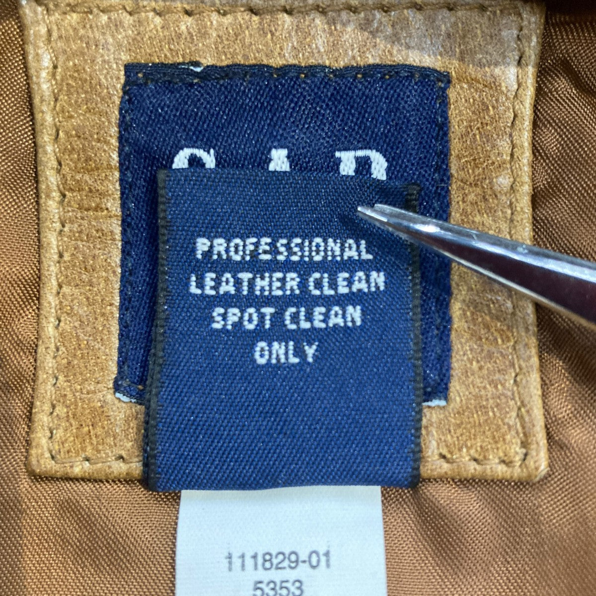 GAP 90s- 紺タグ OLD GAPレザーコート 古着・中古-6枚目のアイテム画像