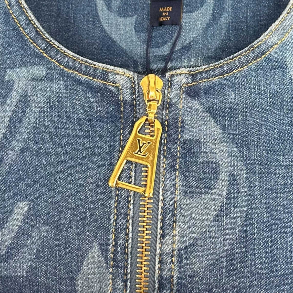 LOUIS VUITTON 21AWブラーリィ ジャイアントモノグラムノースリーブワンピースFKDR36ZPY 古着・中古-5枚目のアイテム画像