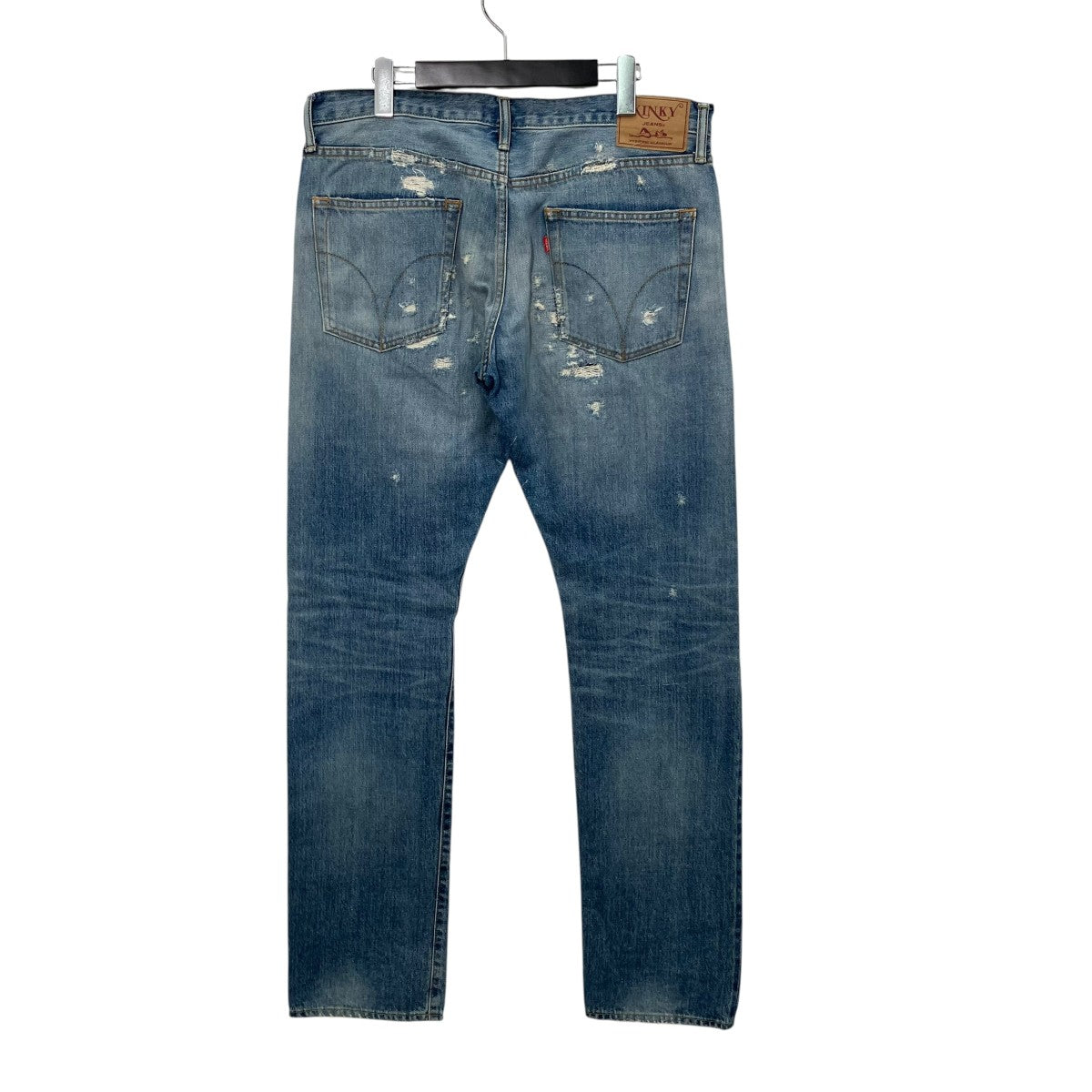 Hysteric Glamour 23SSTRC加工ローライズスリムストレートデニムパンツ02231AP08 古着・中古-2枚目のアイテム画像