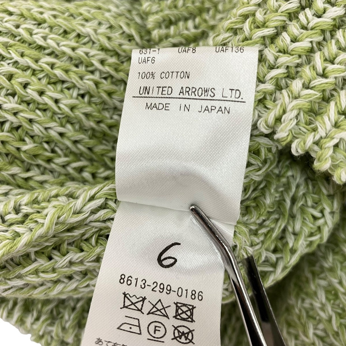 6(ROKU) BEAUTY＆YOUTH ハーフジップニット8613-299-0186 古着・中古-5枚目のアイテム画像