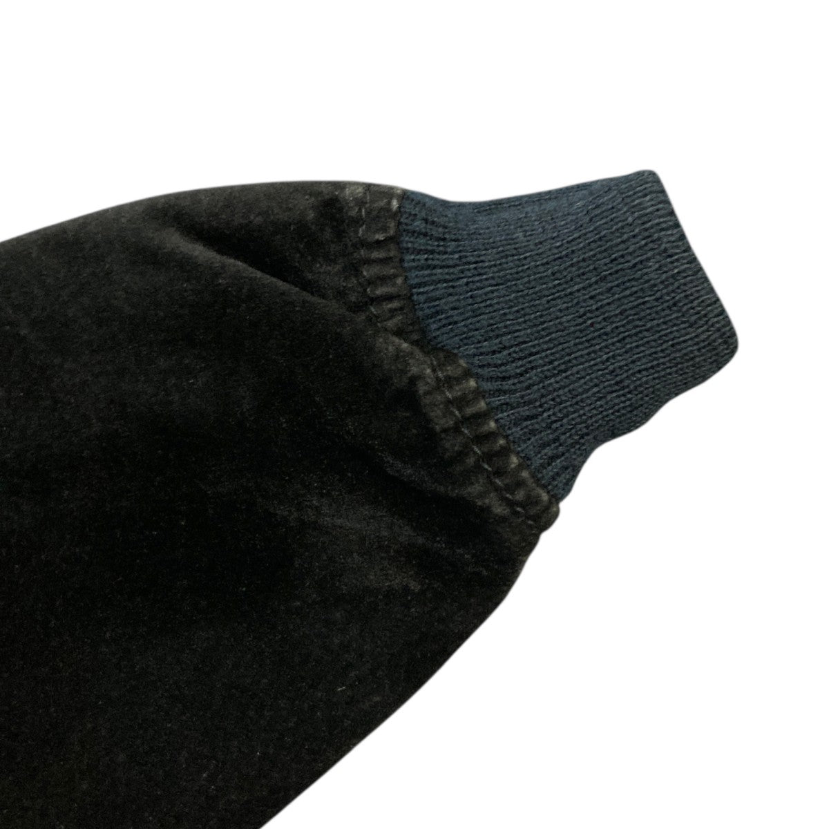 裏地タータンチェックレザーブルゾン