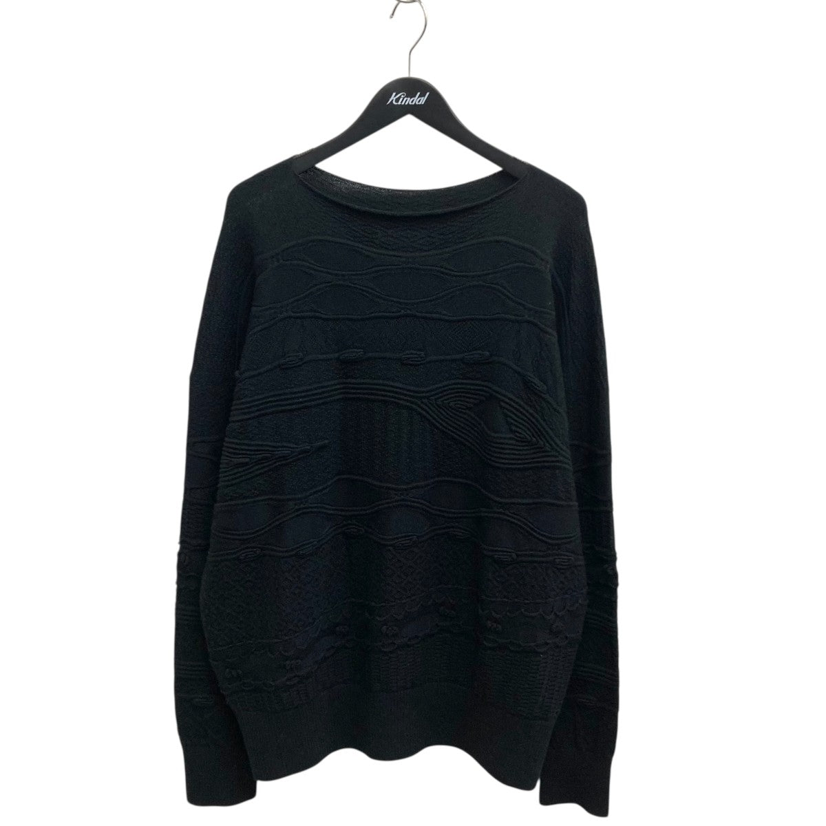22AWCrew Neck Pattern Knit薄手ニットS0-K09-870