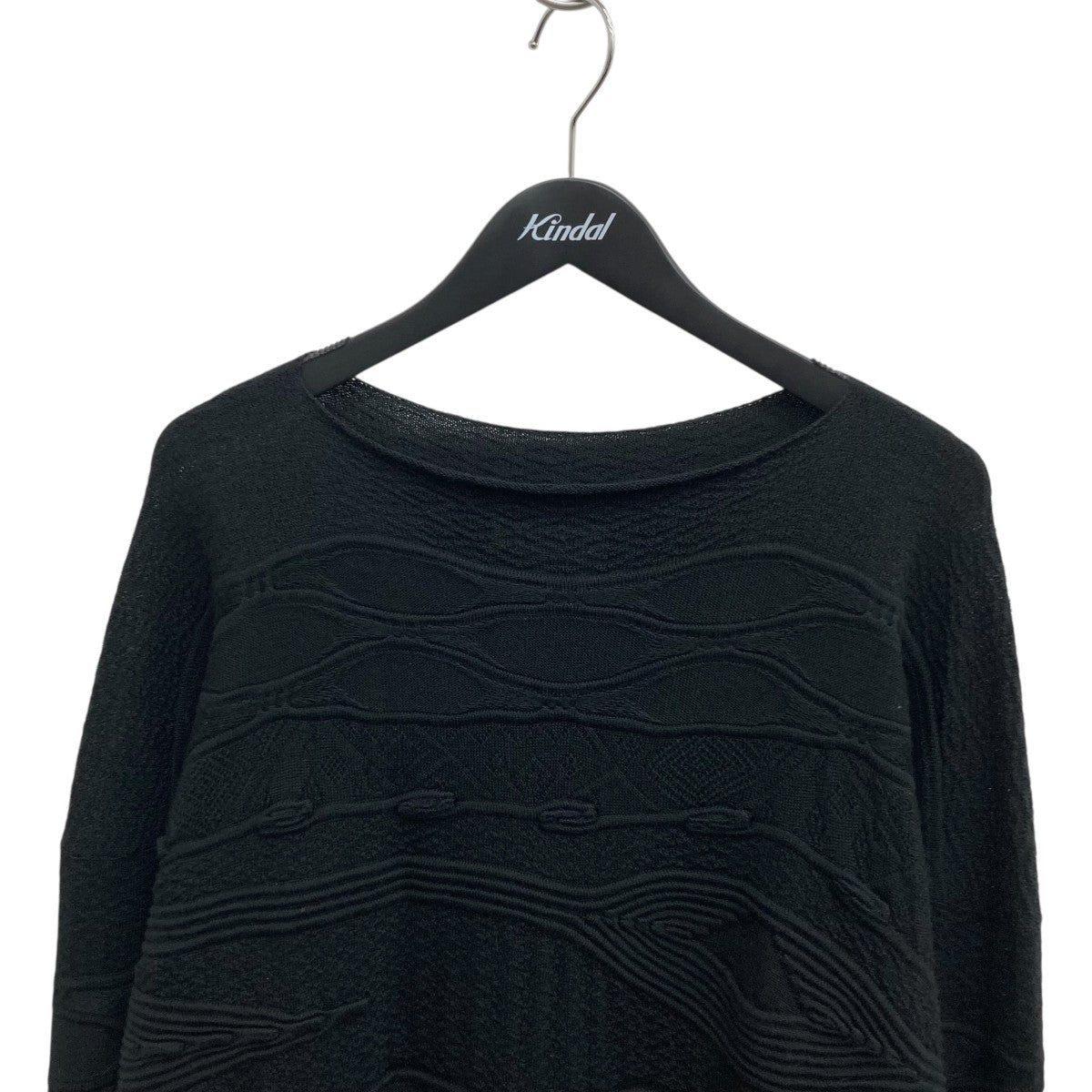 22AWCrew Neck Pattern Knit薄手ニットS0-K09-870