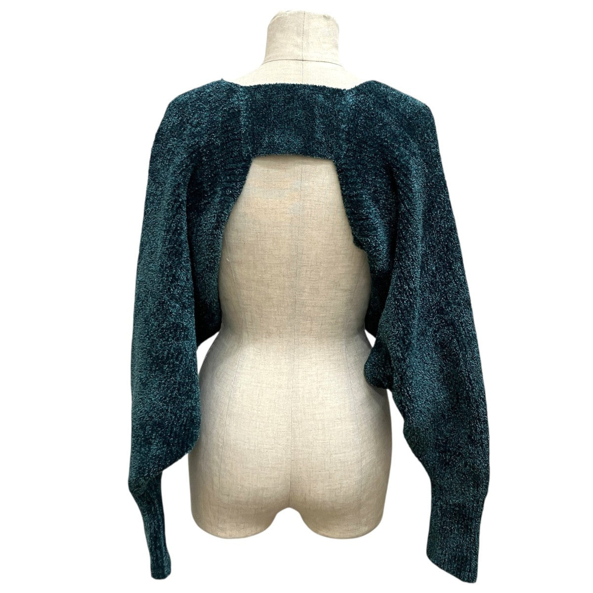 TAN THICK MOLE KNIT SLEEVEカーディガンTN23FW018 古着・中古-2枚目のアイテム画像