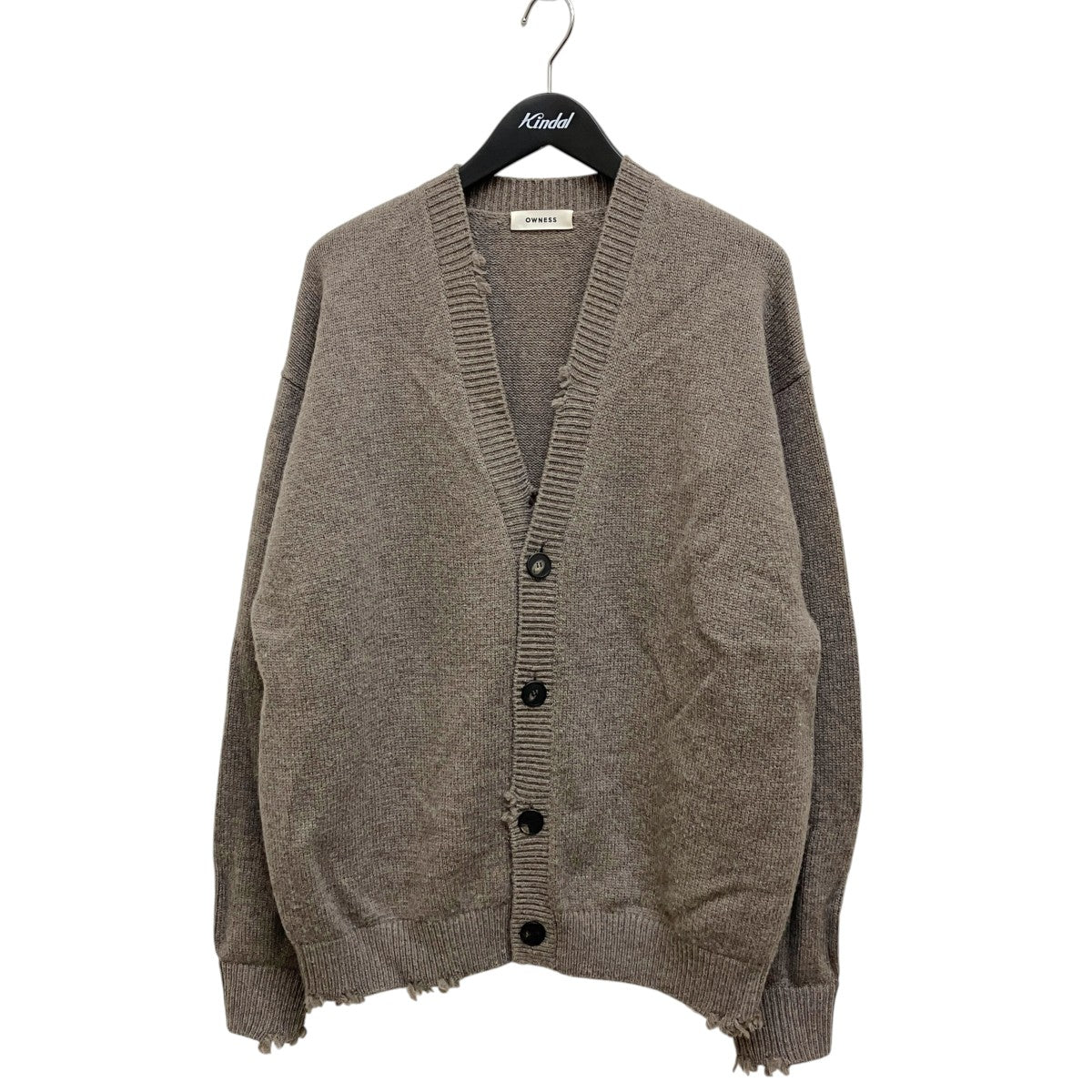 OWNESS 25AW クラッシュカーディガン OW25FW-05 古着・中古-1枚目のアイテム画像