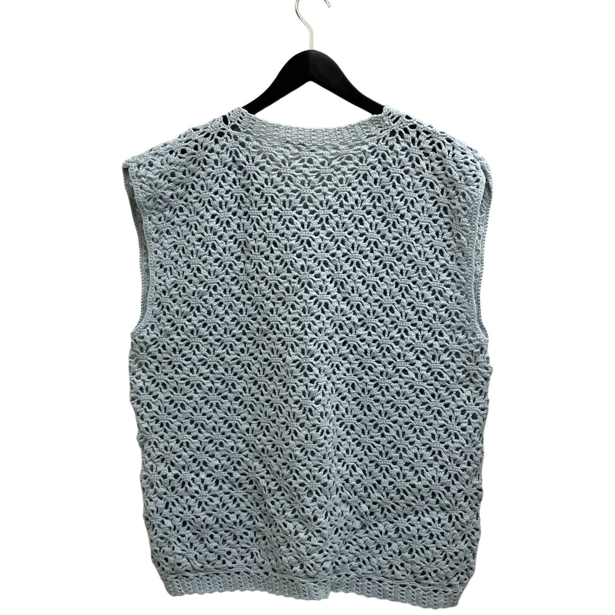 LUFON CROCHET HAND KNIT VESTニットベスト 古着・中古-2枚目のアイテム画像