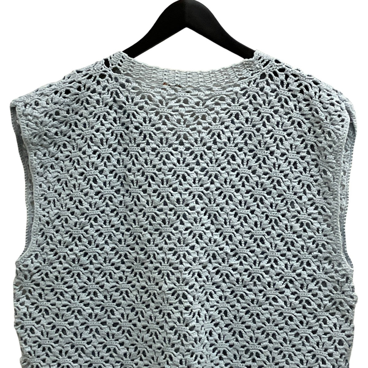 LUFON CROCHET HAND KNIT VESTニットベスト 古着・中古-4枚目のアイテム画像