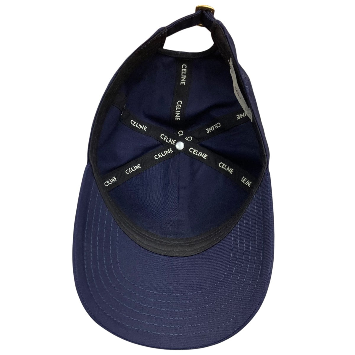 CELINE キャップ ネイビー 中古・古着通販】CELINE (セリーヌ) イニシャルベースボールキャップ