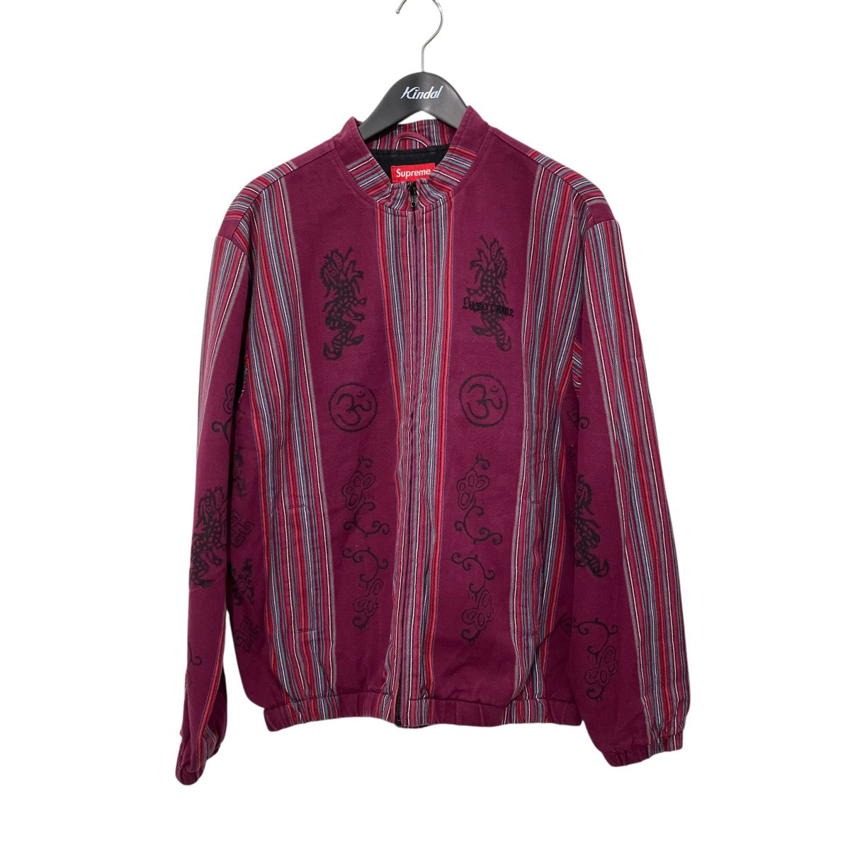Supreme 18SSWOVEN STRIPED BATIK JACKETジップアップジャケット 古着・中古-1枚目のアイテム画像