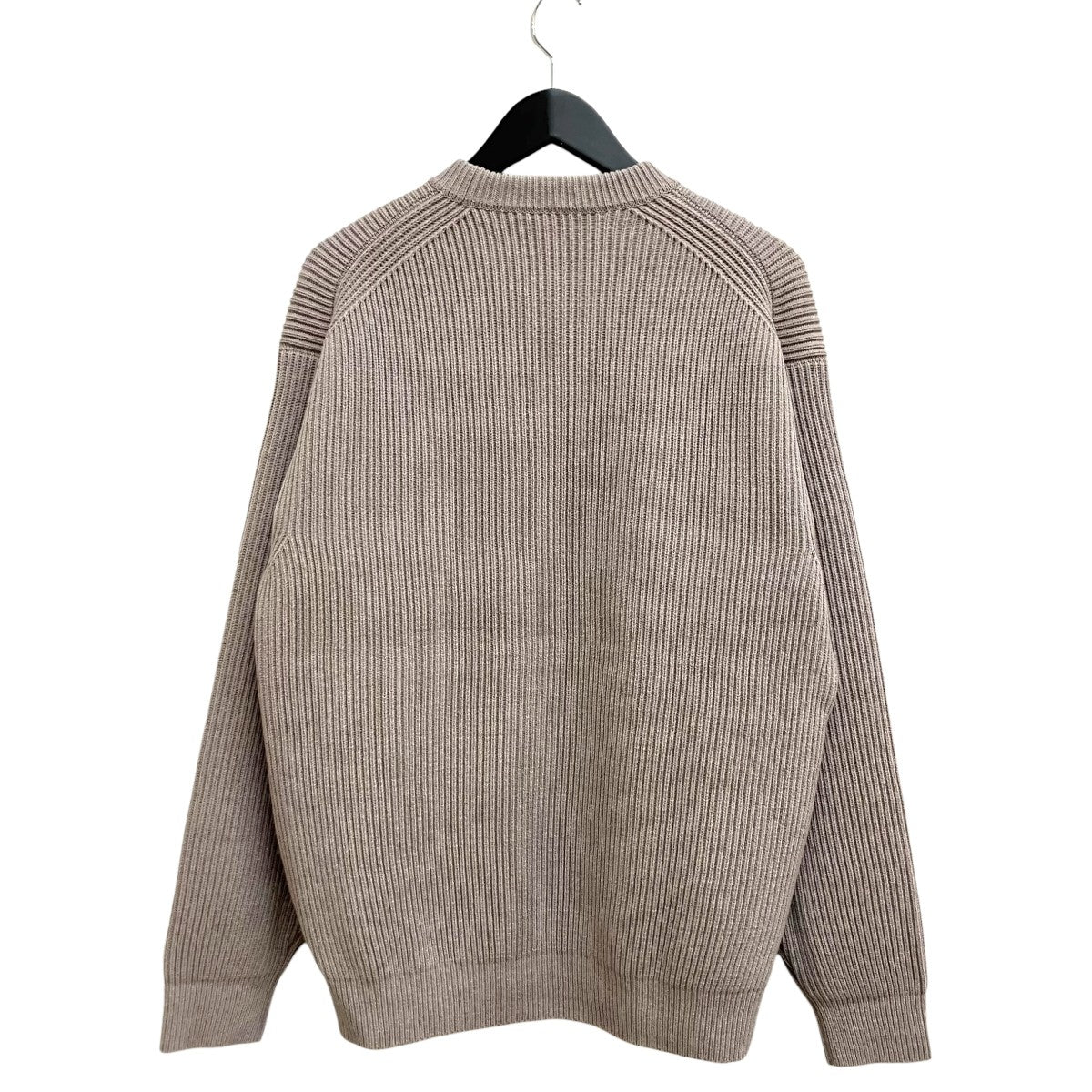 AURALEE SUPER FINE WOOL RIB KNIT BIG P O A21AP01RK 古着・中古-2枚目のアイテム画像