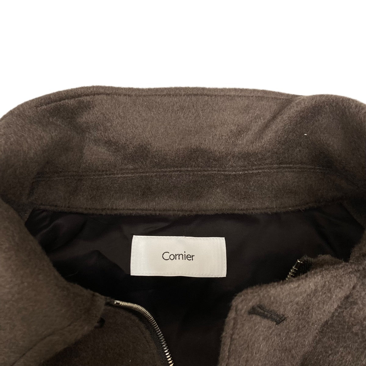 Cornier SURI ALPACA WOOL SILK BEAVER BLOUSONジャケット 古着・中古-5枚目のアイテム画像