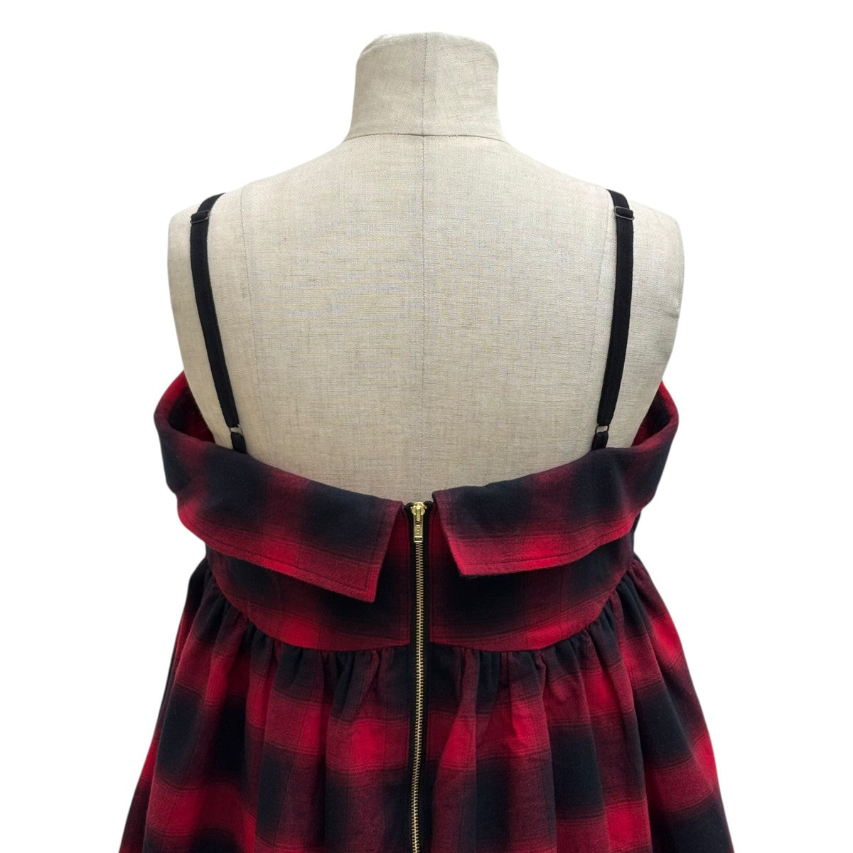 OBLI チェックノースリーブ・キャミソールワンピース25SNTD13-0 古着・中古-5枚目のアイテム画像