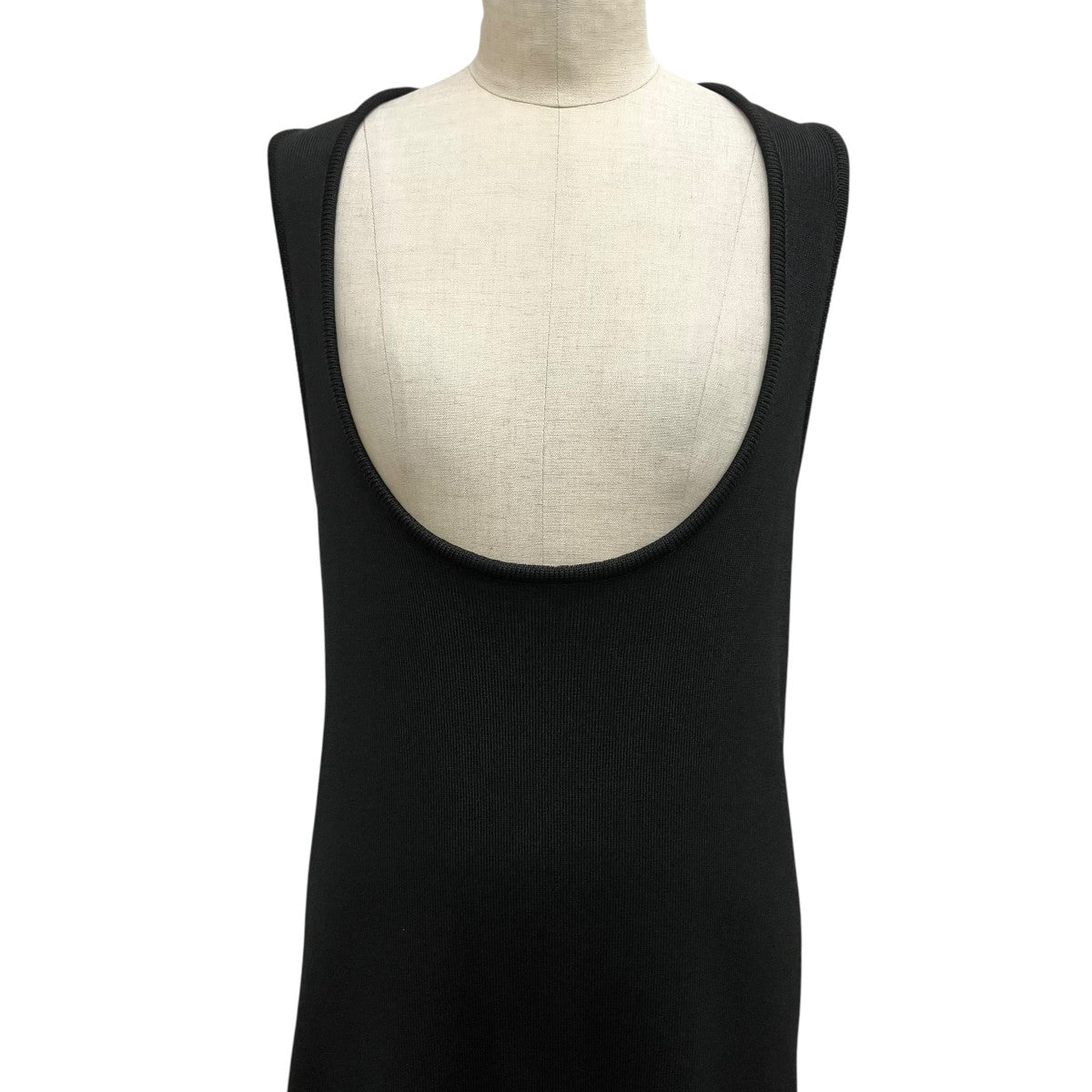 B Long knit dressノースリーブニットワンピースEEE-42000-B