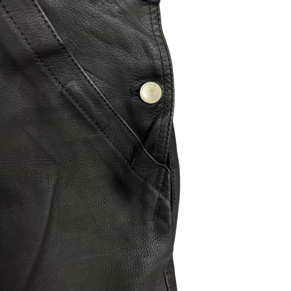 MADISON BLUE LEATHER BIB ALL LONG TIGHT SKIRTサロペットスカートMB194-4011 古着・中古-4枚目のアイテム画像