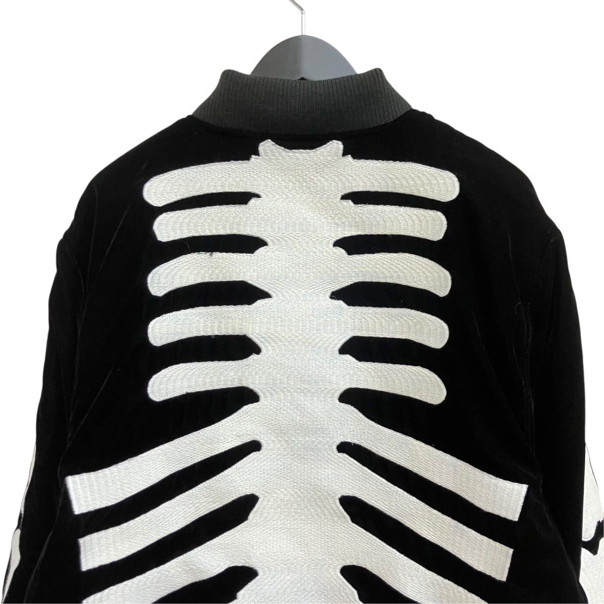 50TH ANNIVERSARY SKELTON BONES VELVETEEN BOMBER JACKET NVJK-2405RZ