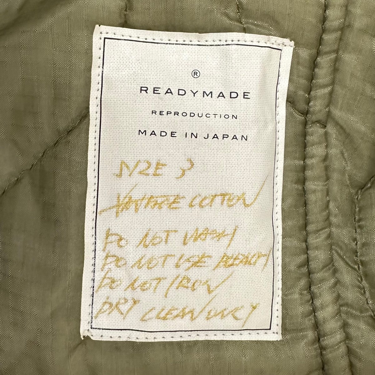 READYMADE JESSE JACKET WHIS PINSヴィンテージコットン再構築ミリタリーボンバーブルゾン 古着・中古-9枚目のアイテム画像