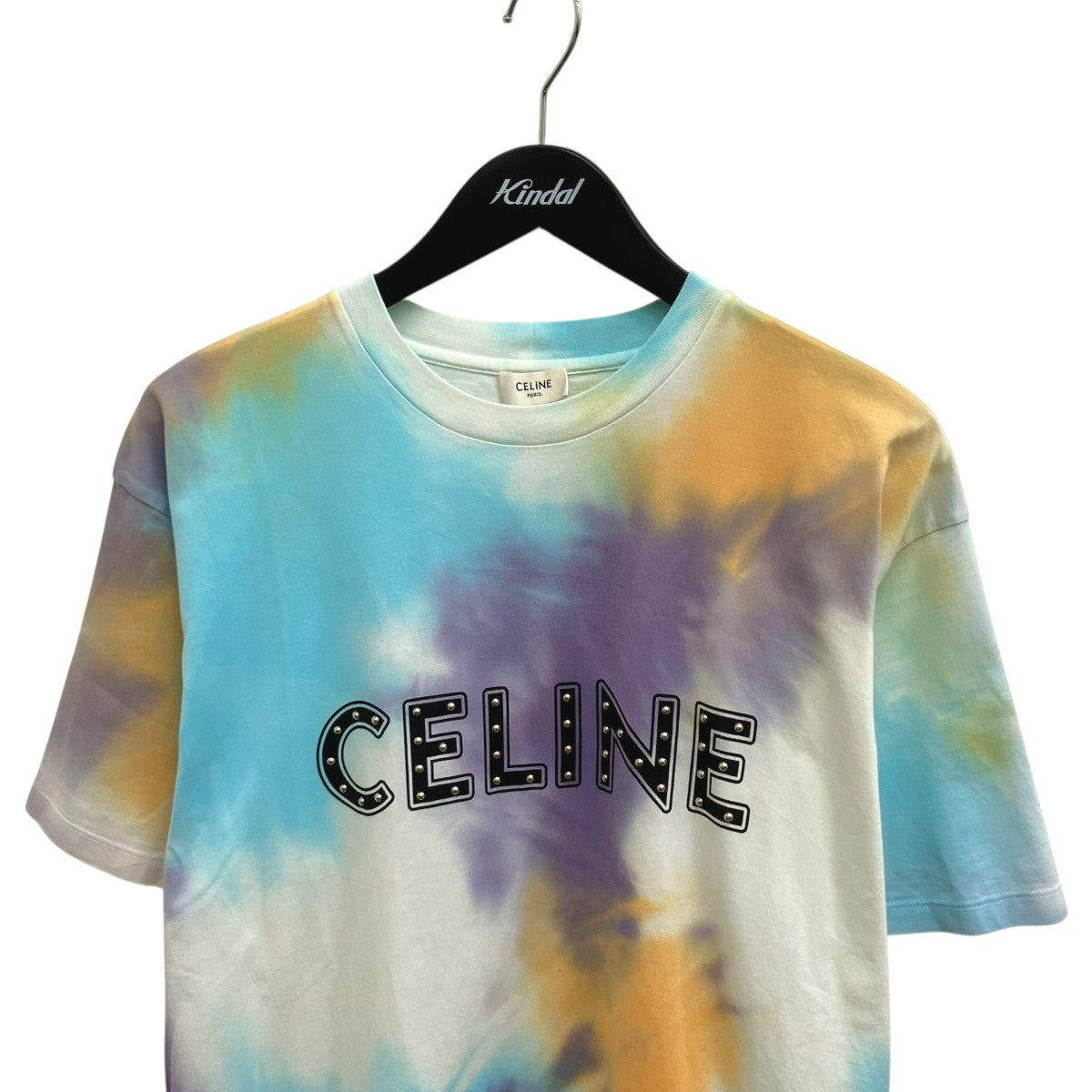 CELINE(セリーヌ) Studded Logo S S Tee半袖Tシャツ2X687957M