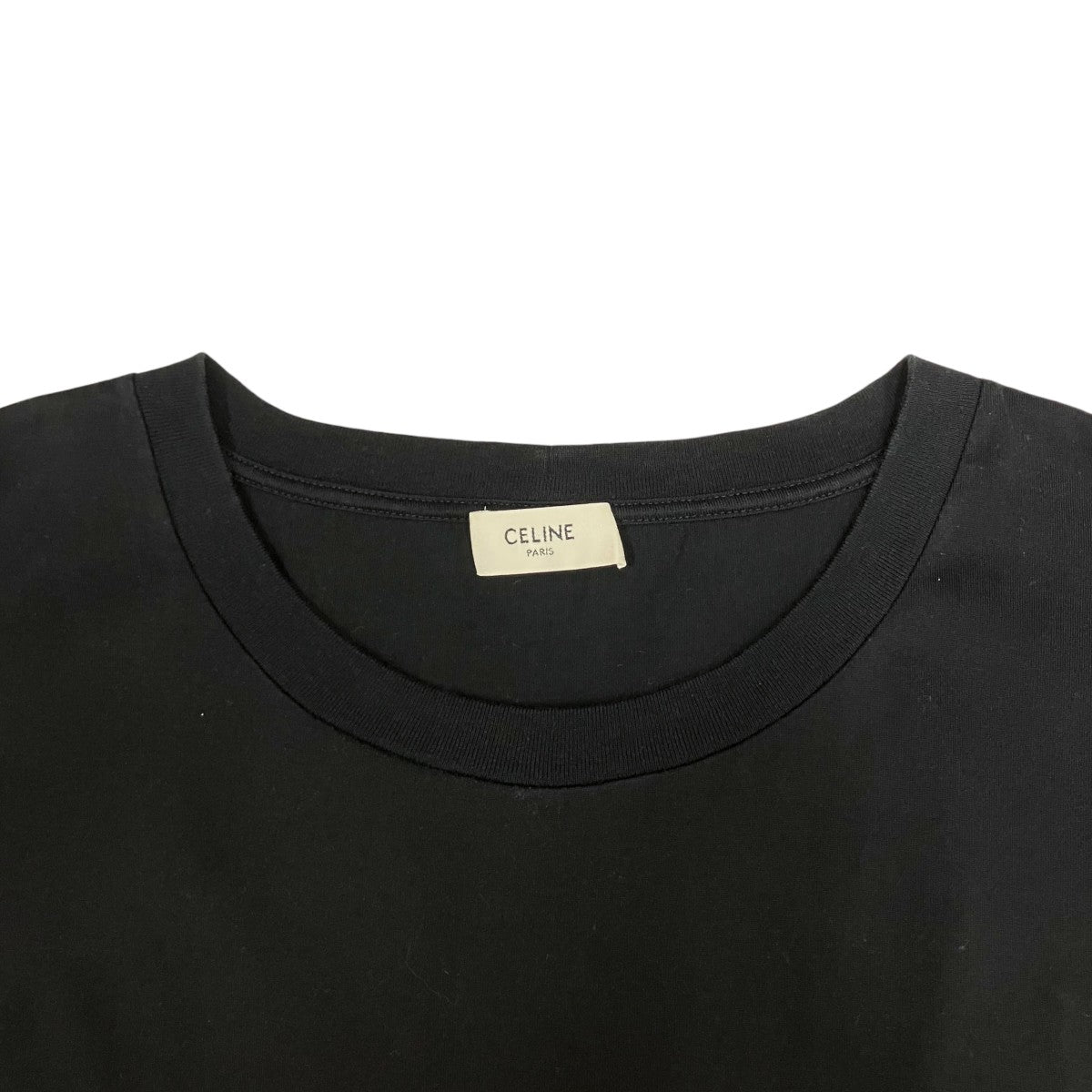 CELINE ブラック 半袖 Tシャツ XL セリーヌ 半袖Tシャツ X008370E ロゴT レディース SIZE XL CELINE