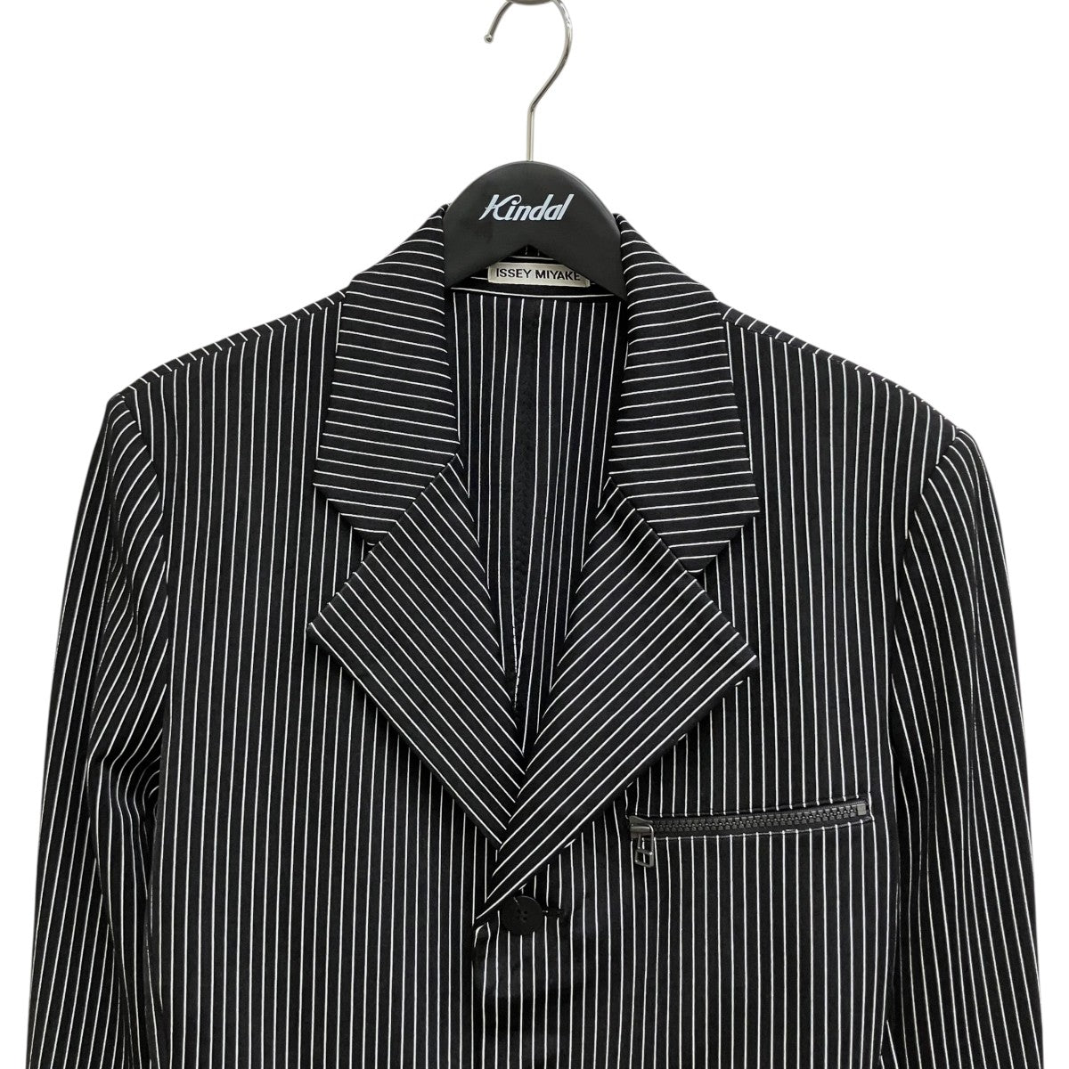 ISSEY MIYAKE(イッセイミヤケ) ストライプテーラードジャケット1M63