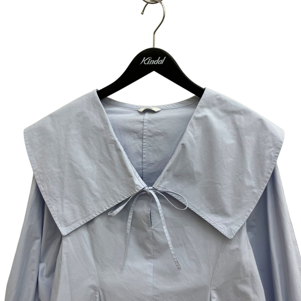 CLANE(クラネ) BIG COLLAR DRAWSTRING BLOUSE長袖ブラウス18122-4012