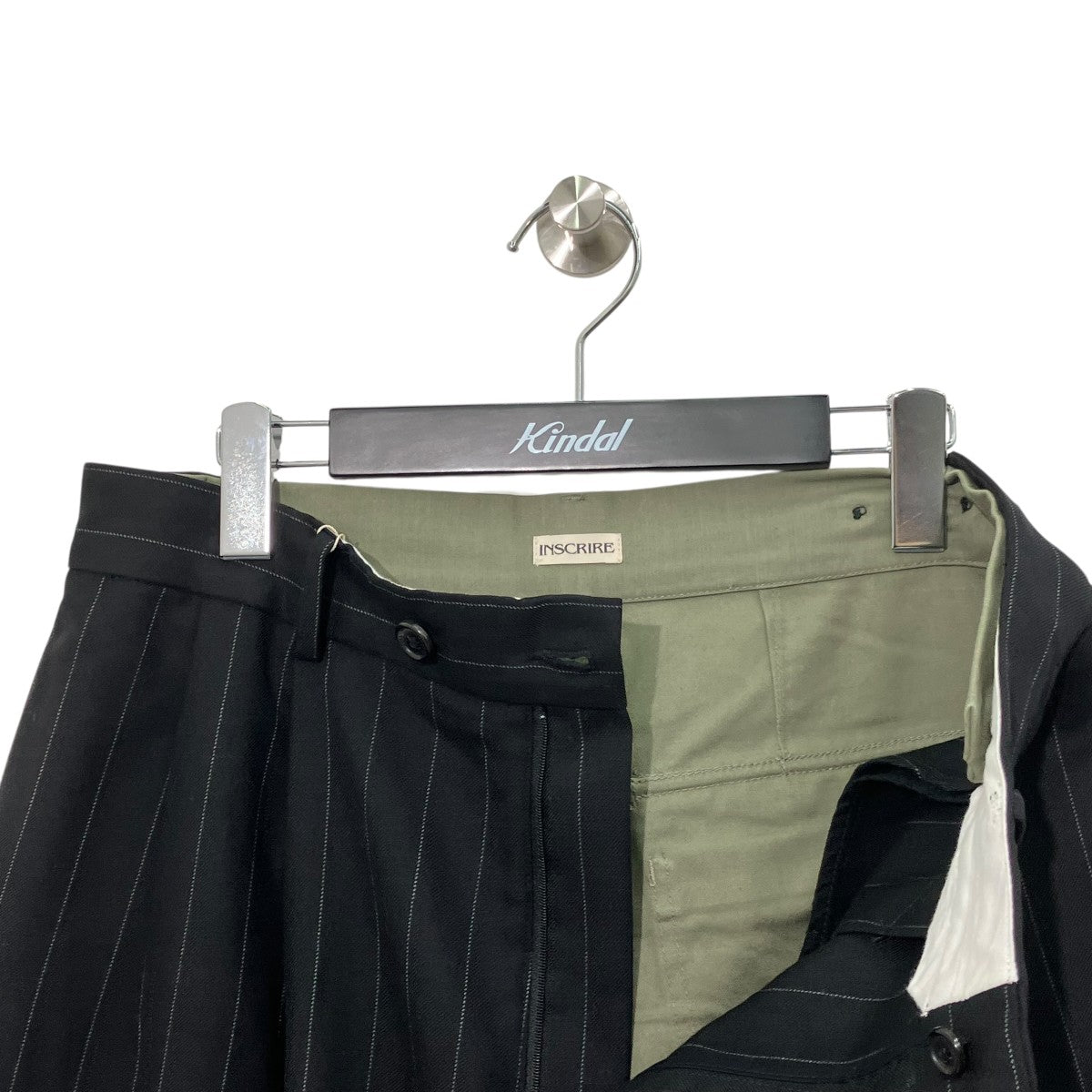 INSCRIRE 24AWHybrid Baker Pantストライプベイカーパンツ124AW-PT160 古着・中古-3枚目のアイテム画像