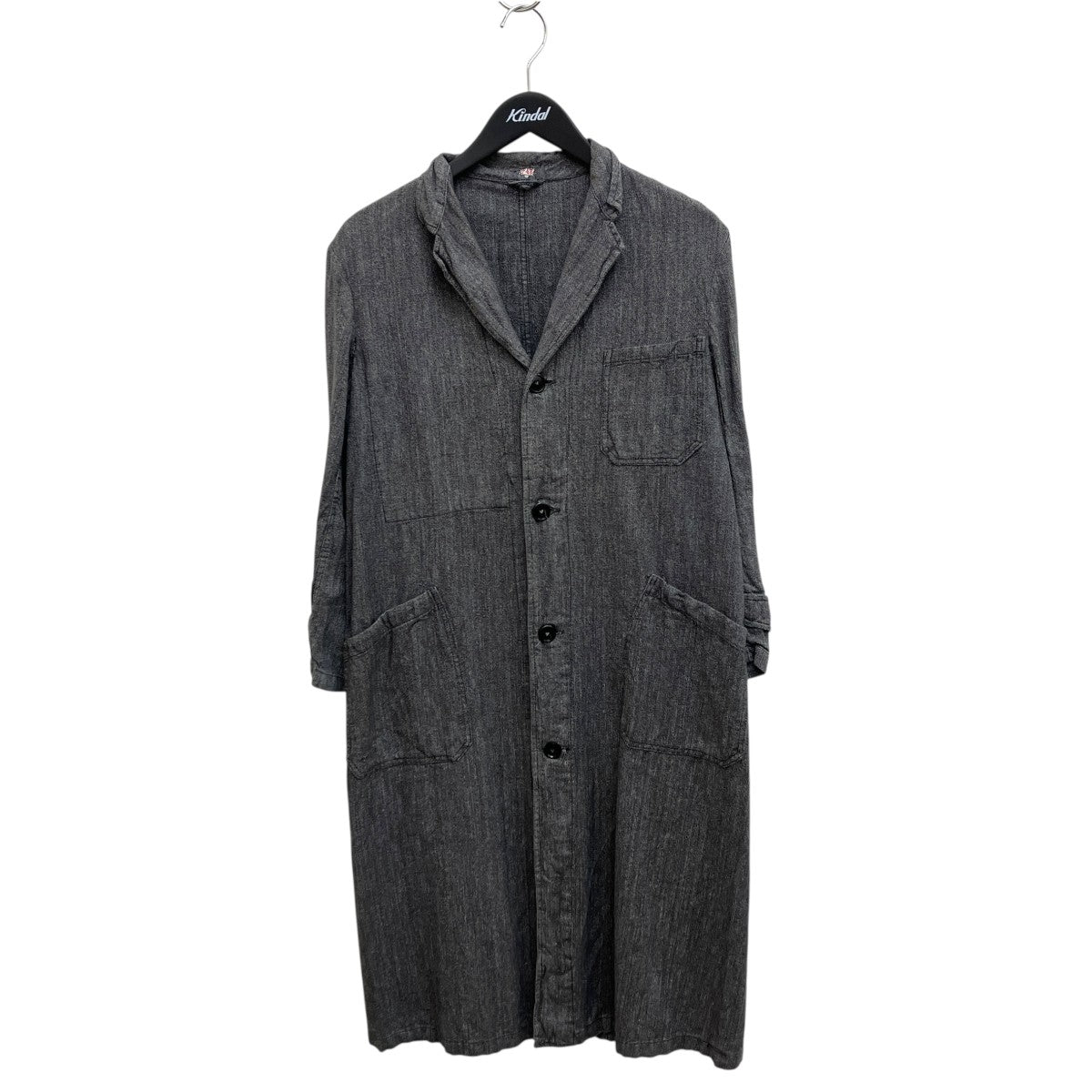 50S?60S ブラックシャンブレー アトリエコートコート