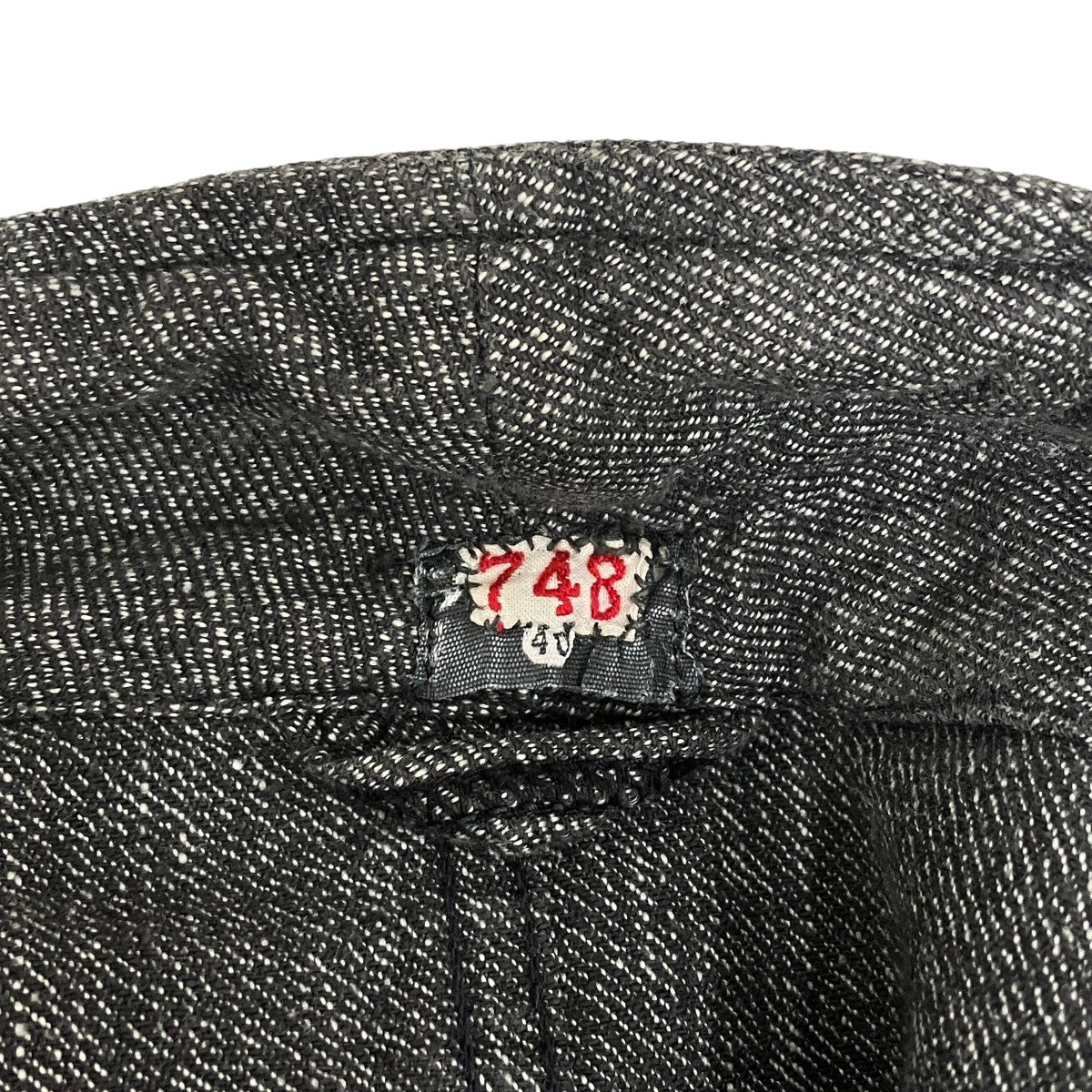 50S?60S ブラックシャンブレー アトリエコートコート