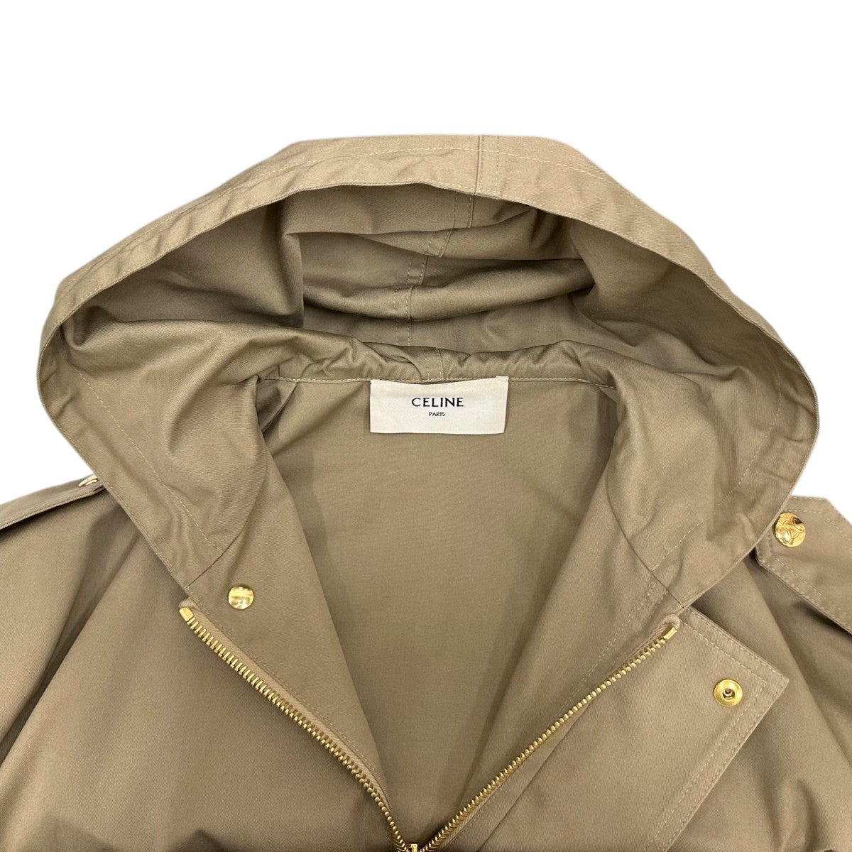 CELINE テクニカルコットン クロップド パーカーショートジャケット2W615004N 古着・中古-5枚目のアイテム画像