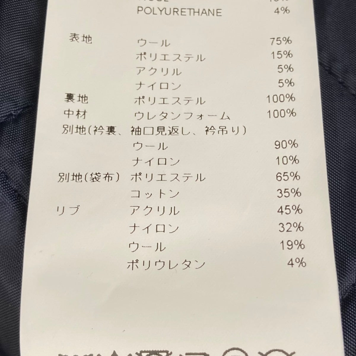 WTAPS 25AWWRECKER JACKET WOPL MELTON TEXTILEジャケット252TQDT-JKM03 古着・中古-8枚目のアイテム画像