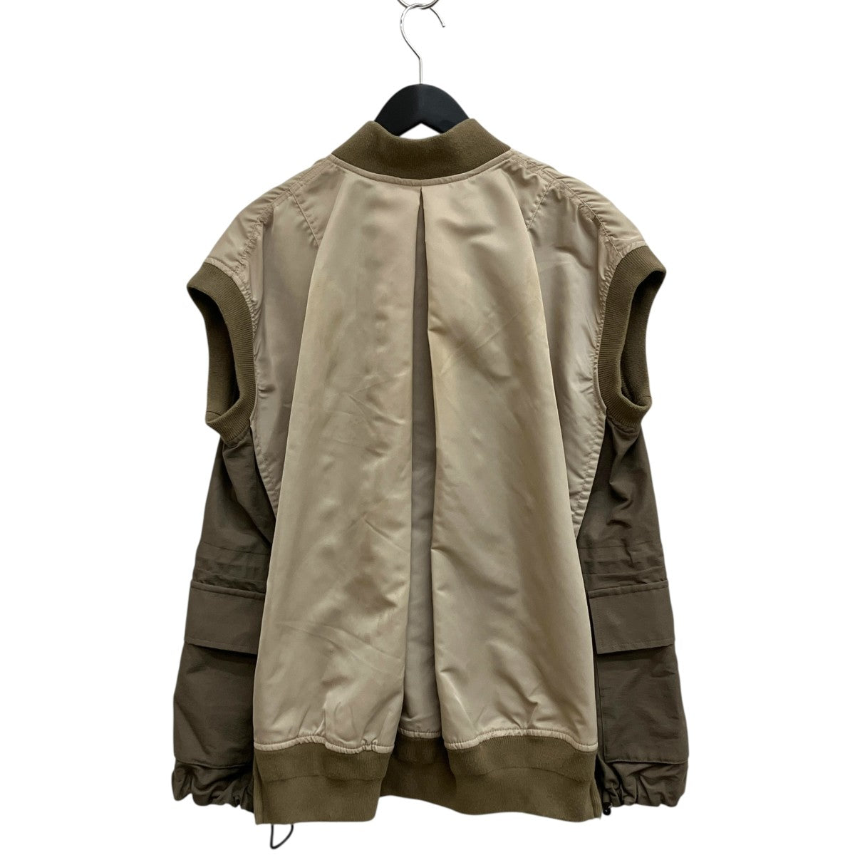 22SSNylon Twill Mix Vest MA-1ベストブルゾンジャケット22-05958