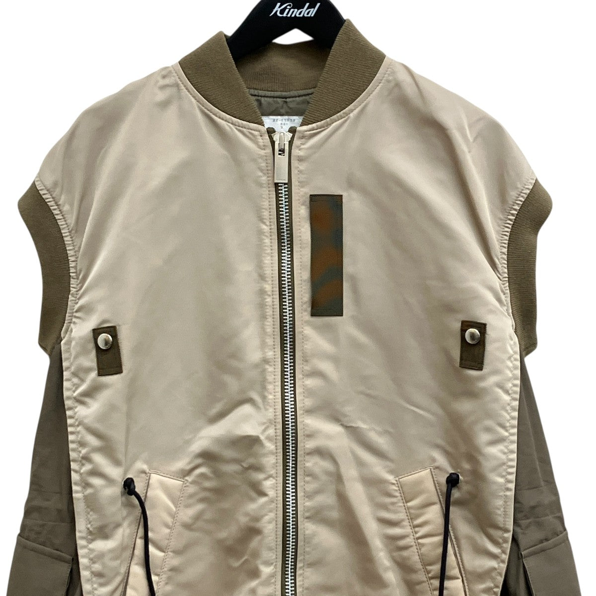 22SSNylon Twill Mix Vest MA-1ベストブルゾンジャケット22-05958