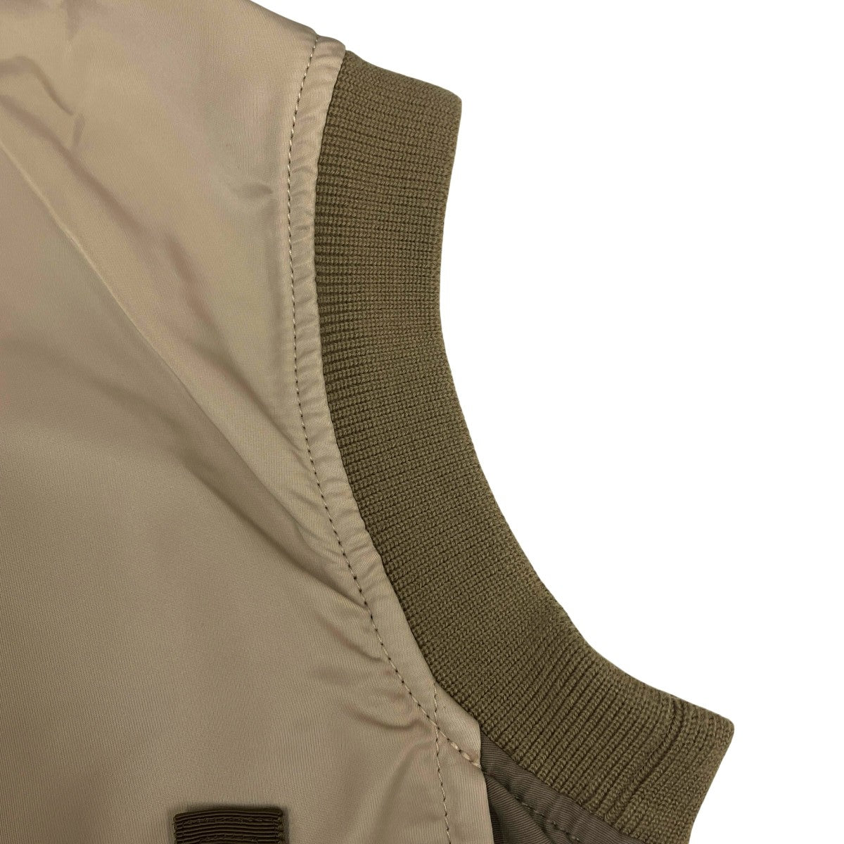 22SSNylon Twill Mix Vest MA-1ベストブルゾンジャケット22-05958