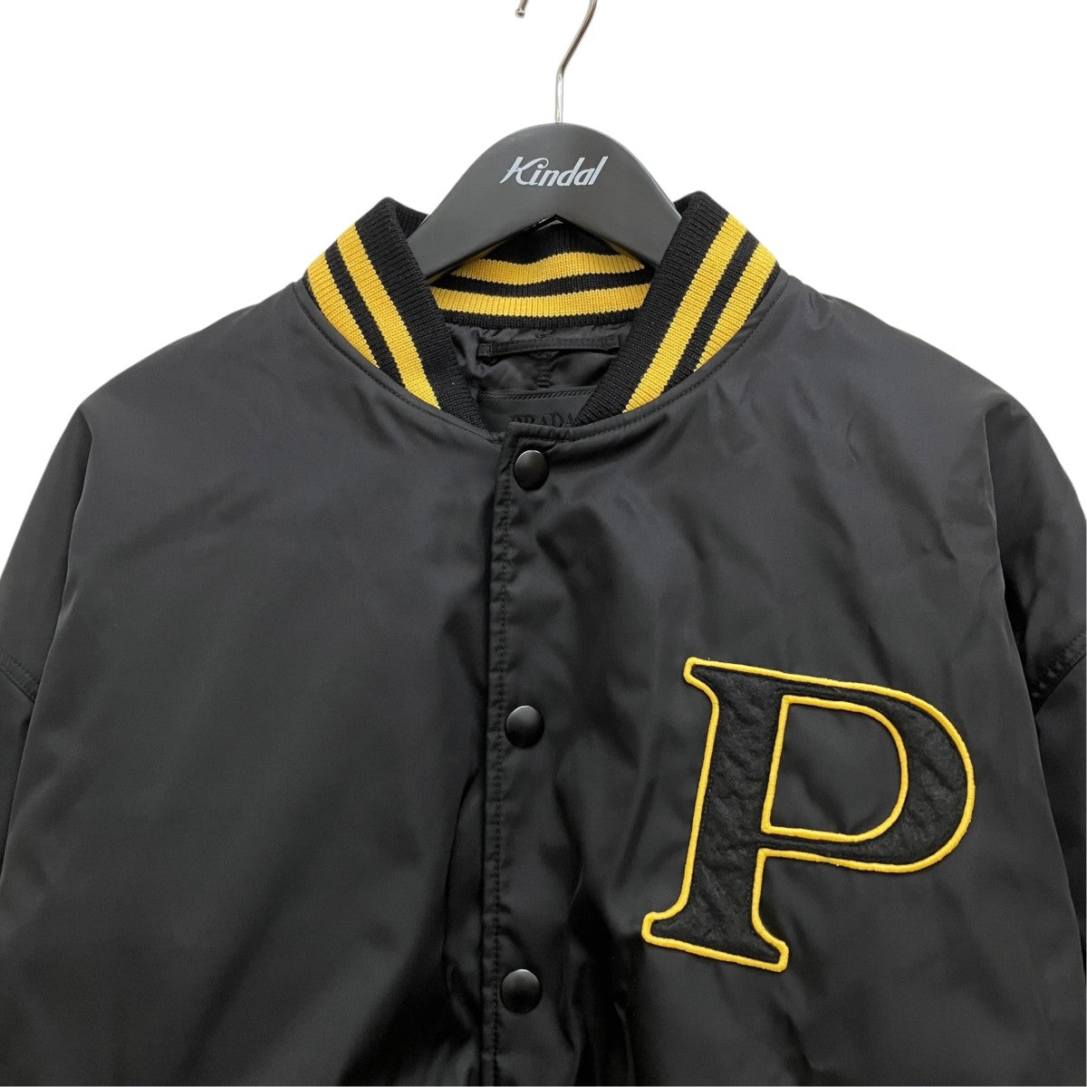 PRADA 24AW Logo Patch Stylish Canvas Bomber Jacket ／SGC725 古着・中古-3枚目のアイテム画像