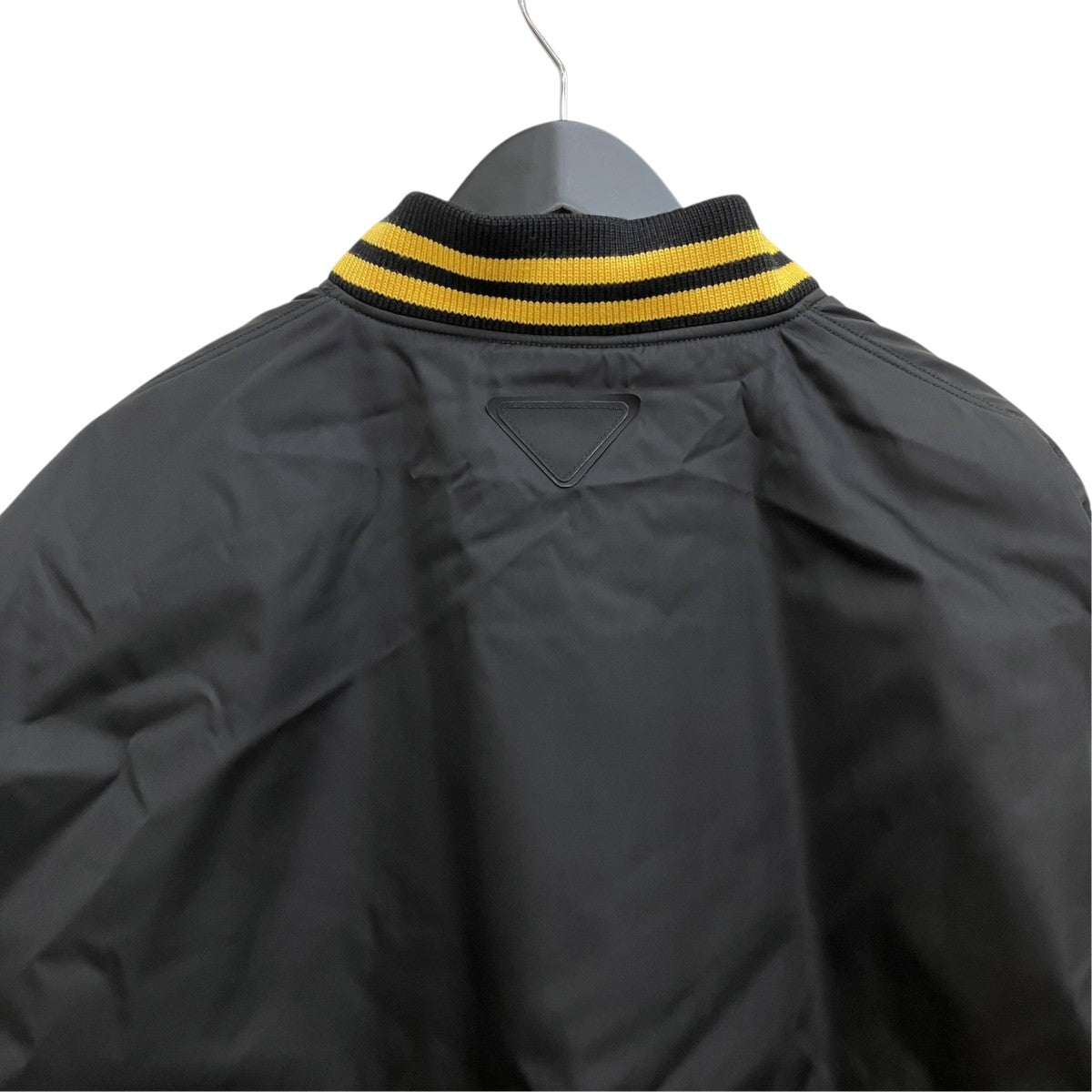 PRADA 24AW Logo Patch Stylish Canvas Bomber Jacket ／SGC725 古着・中古-4枚目のアイテム画像