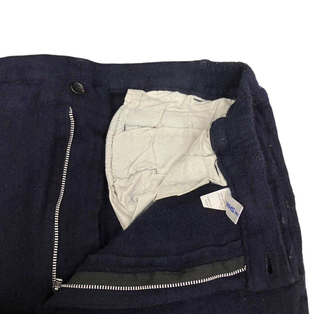 COMME des GARCONS SHIRT wool nylon medium tweed garment treated Pants FP-P509 古着・中古-7枚目のアイテム画像