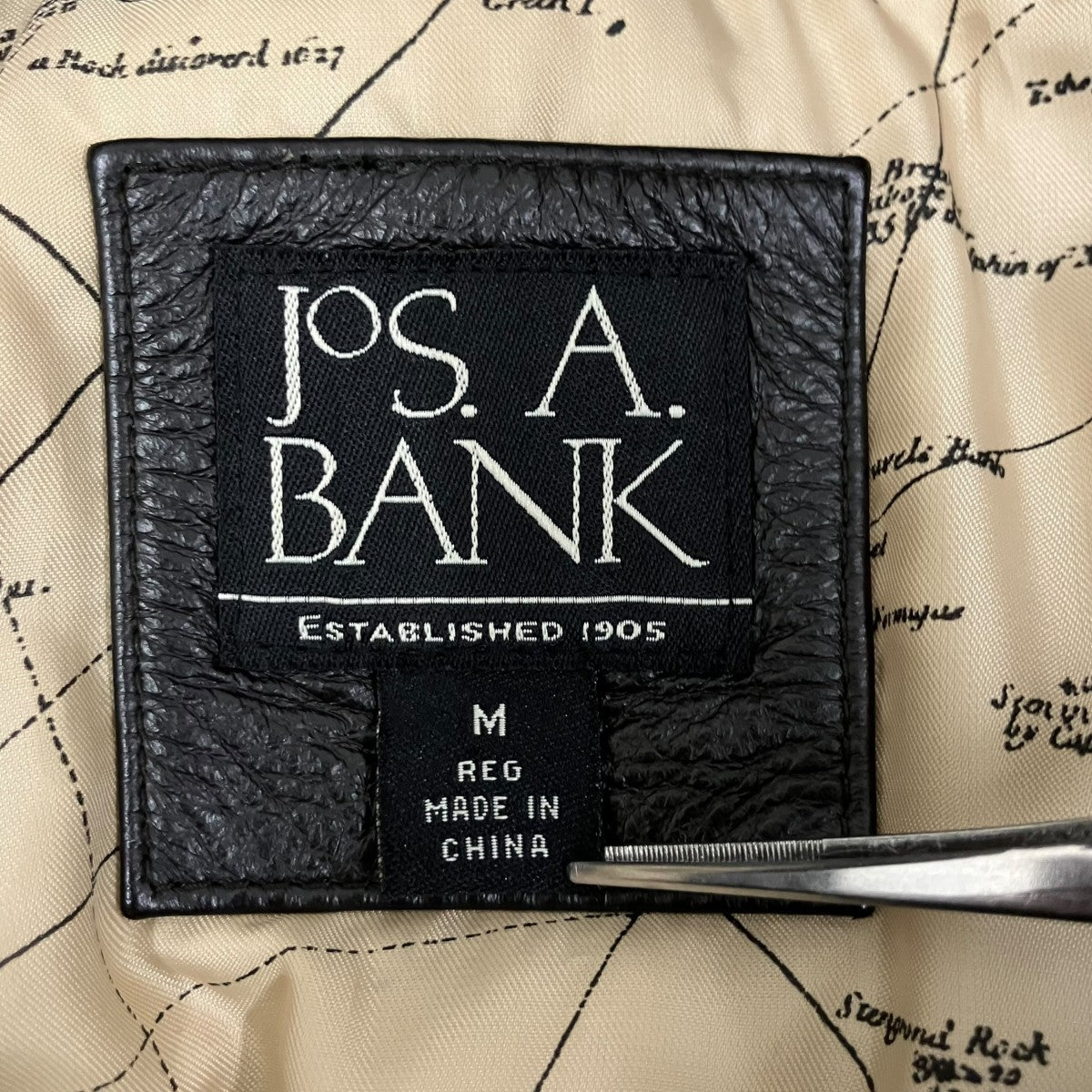 JOS．A．BANK レザージャケット 古着・中古-6枚目のアイテム画像