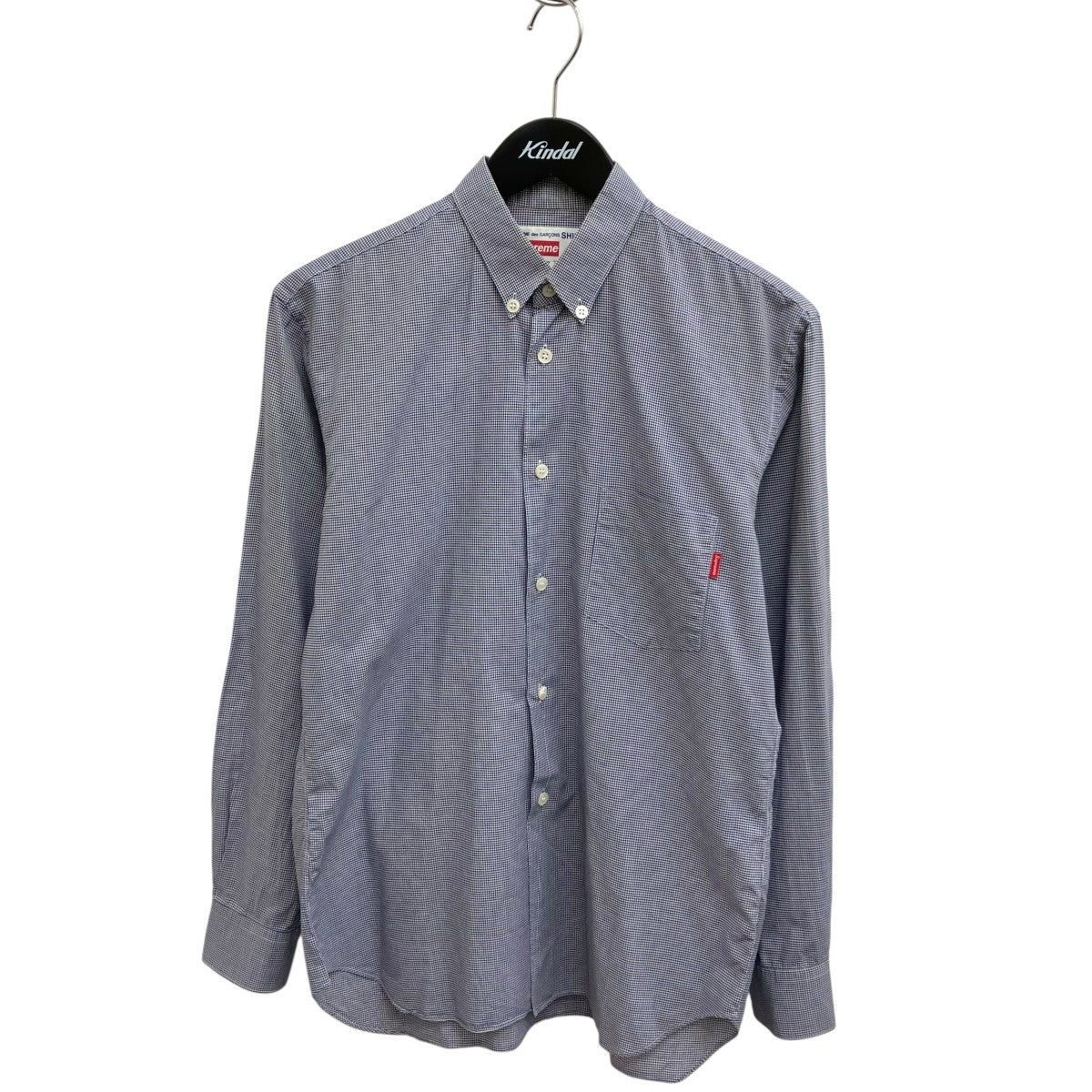 Supreme×COMME des GARCONS SHIRT チェック長袖シャツS1SS13 古着・中古-1枚目のアイテム画像
