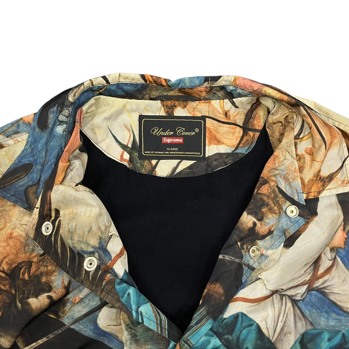 UNDERCOVER×Supreme コーチジャケット ベージュ×マルチカラー サイズ
