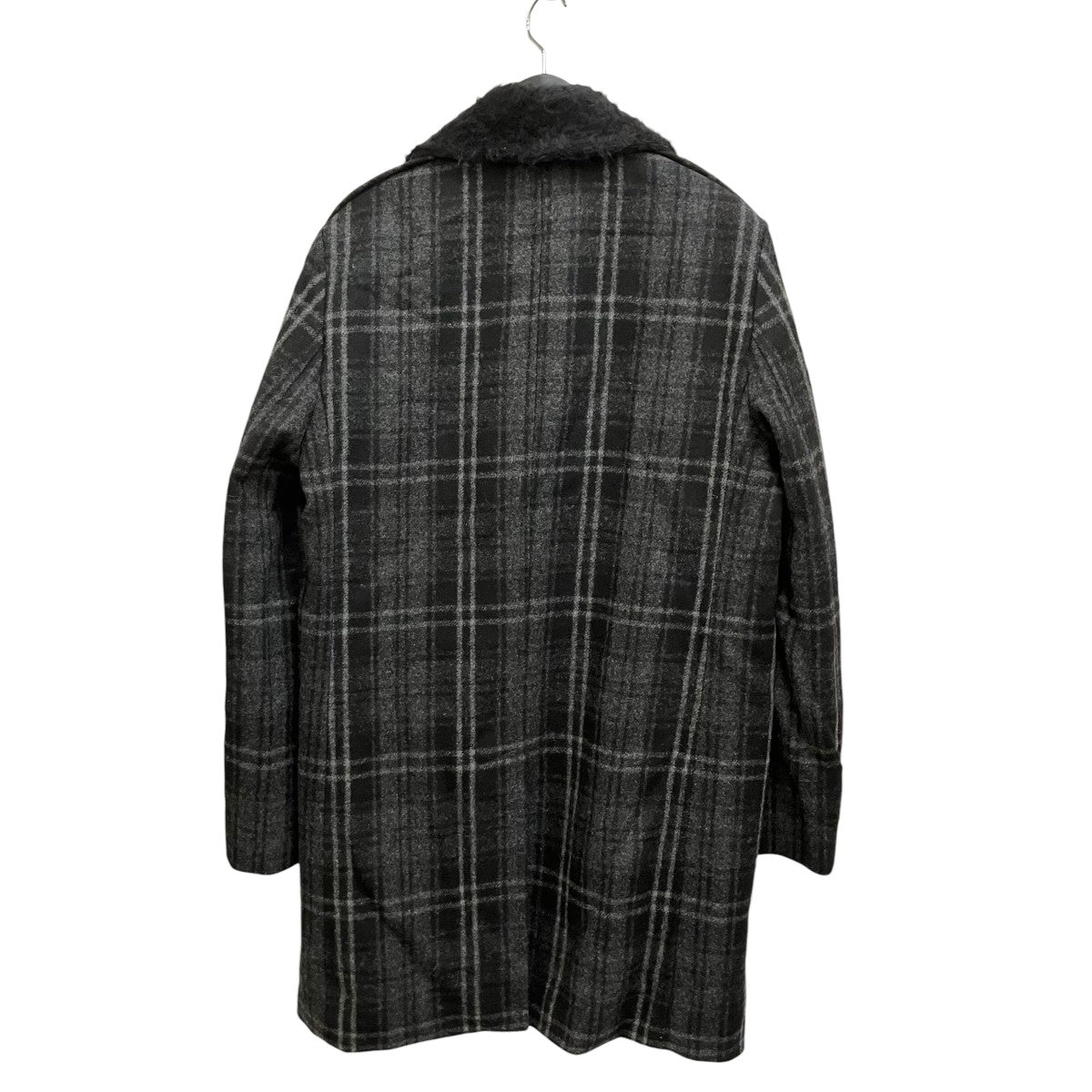 SAINT LAURENT PARIS 19AW ウール ボア チェックコート Saint Laurent Paris(サンローランパリ) チェックコート580451 Y133V