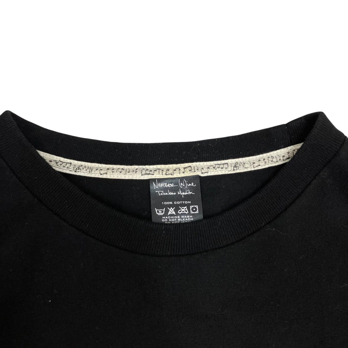 NUMBER (N)INE(ナンバーナイン) 半袖Tシャツ ブラック サイズ 2