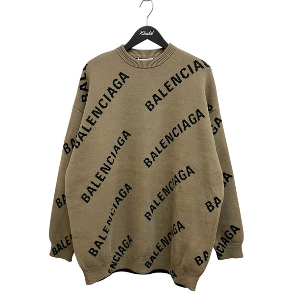 BALENCIAGA(バレンシアガ) ALLOVER LOGO Knit 657528 T3200 657528